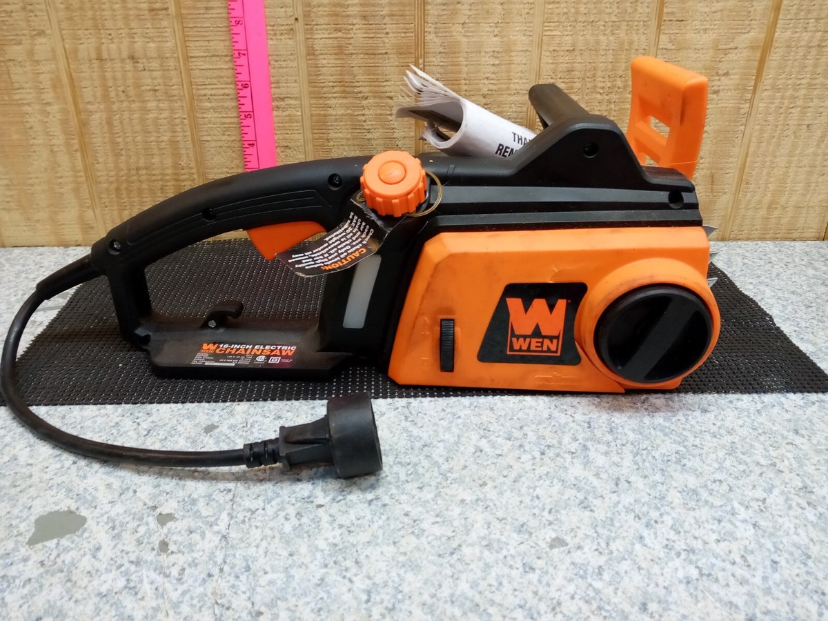 Electric Chain Saw WEN 16-Inch Electric Chainsaw 12 Amp