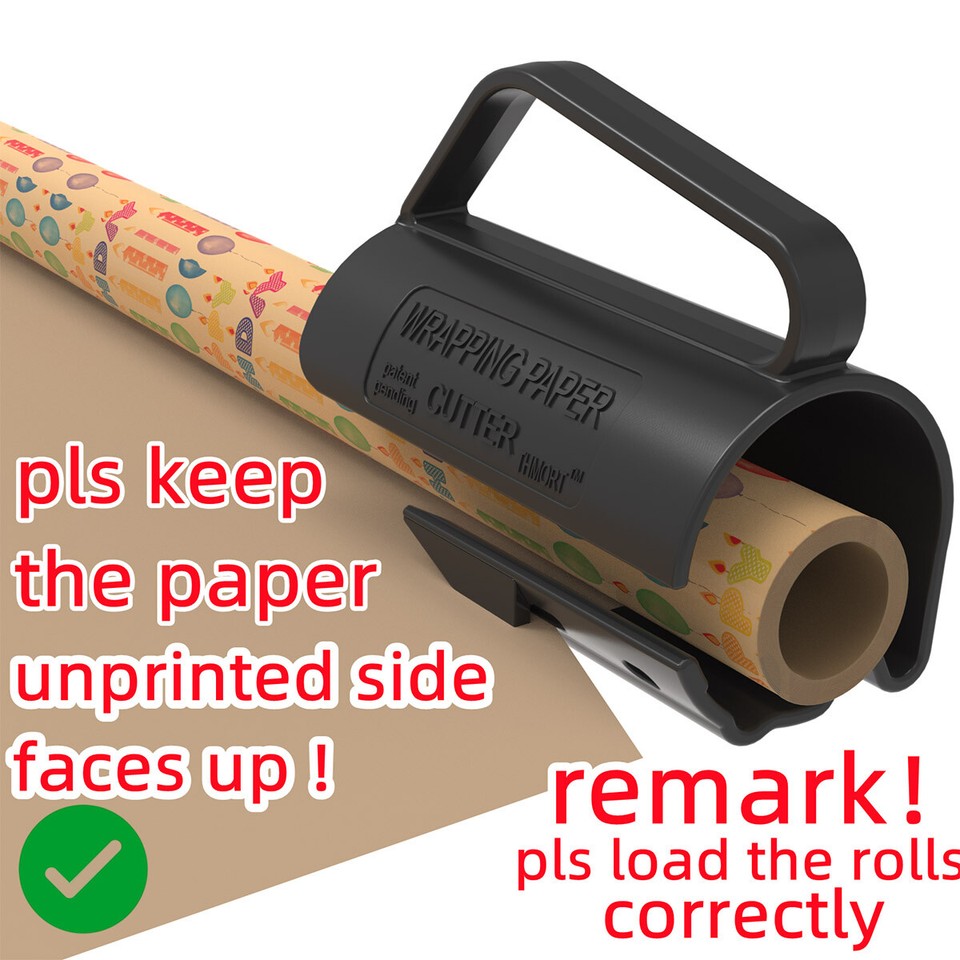 Sliding Wrapping Paper Cutter Christmas Gift Wrap Paper Craft Cutting