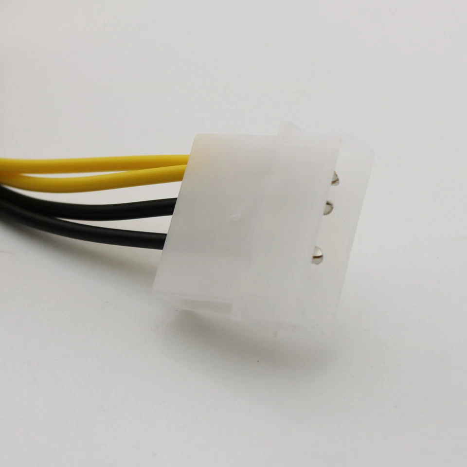 1pcs 20cm 4 Pin ATX & 4 pin LP4 Molex Male to 8 pin EPS Power Adapter Y Cable - Image 3 of 4