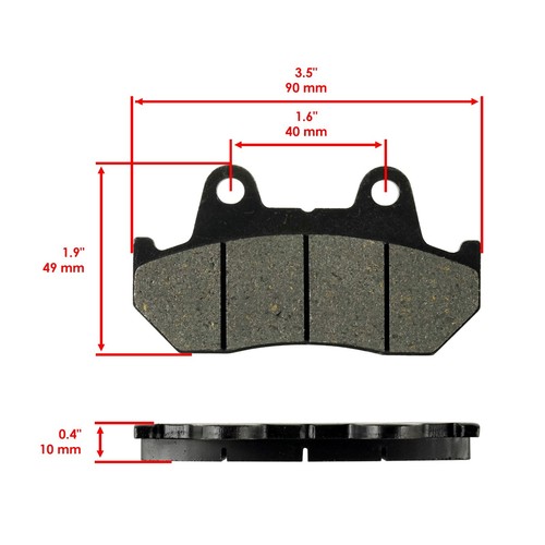 Front And Rear Brake Pads Shoes for Honda CB550Sc Nighthawk 550 1983 - Picture 2 of 7