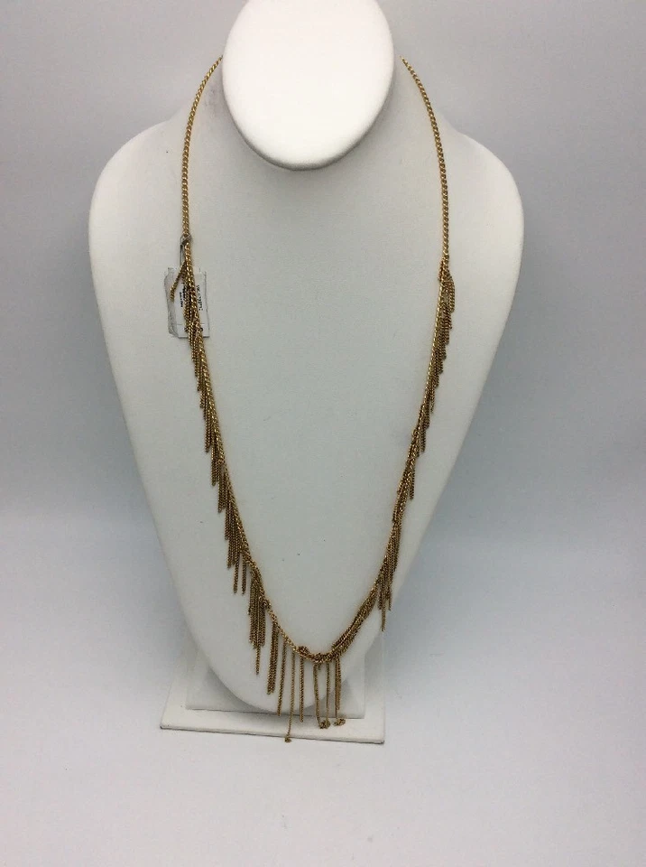 145 美元迈克尔·科尔斯金色,可调节褶皱装饰项链 D36 — 第 2/4 张图片