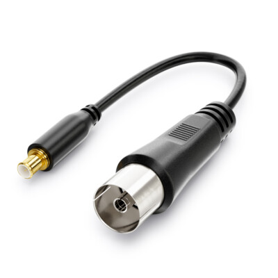 deleyCON Antenne Koaxial zu DVB-T Adapter (MCX) - Buchse zu DVB-T Stecker
