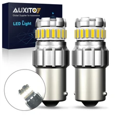 2x AUXITO 1156 LED Reverse Light Canbus Backup Bulb White 6500K Parking DRL Lamp