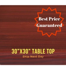 NEW 30"x30" Resin Restaurant Table top in Mohogany(Eased Edge) with Quick Ship