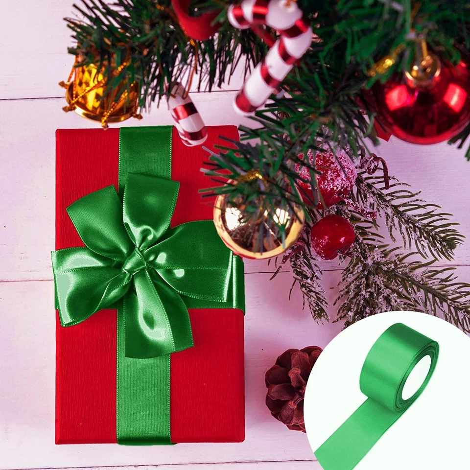 24 Yards Satin Ribbon 100% Polyester St. Patrick's Party Decor Gift Wrapping US - Image 3 of 4