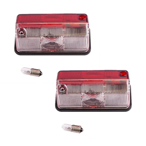 2x Hella Red Clear Side Outline Marker Light Lamp Hymer Elddis Caravan