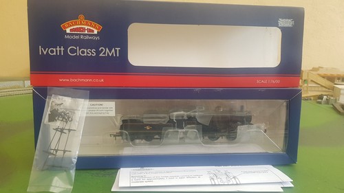 Bachmann 31-829A Ivatt Class 2MT 2-6-0 loco, 46446, BR Black, DCC Ready, boxed - Picture 3 of 15