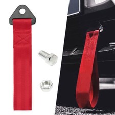 Jdm Universal High Strength Sport Racing Tow Strap Front Rear Bumper Towing Hook