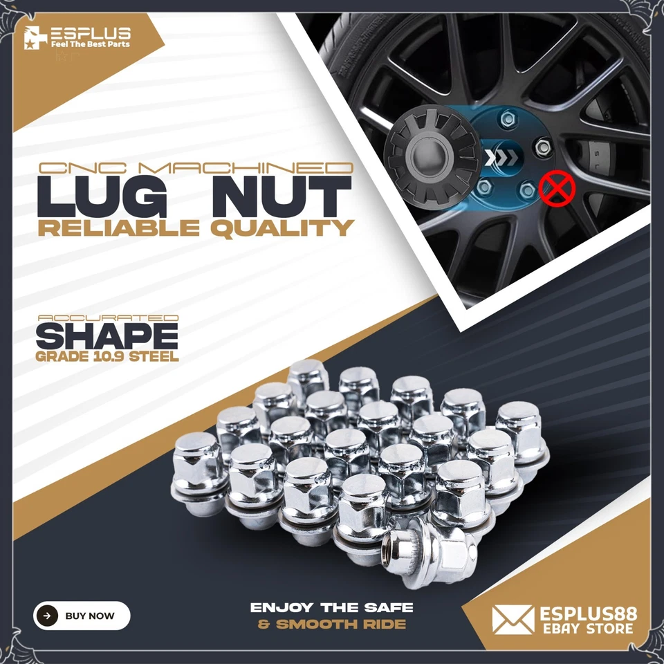 Tuerca cromada 24 piezas OEM M12x1,25 apta para Nissan NP300/NV350/Pathfinder/Titanio/Xterra Foto 3 de 4