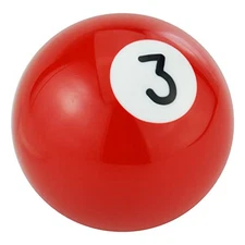 Billiard Ball Gear Stick Shifter Head Resin Transmisson Shift Lever Knob Red 3