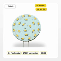G4 Led 12V 24V Ac/Dc Flachmodul 2W 160Lm 2700K CRI95 Dimmbar