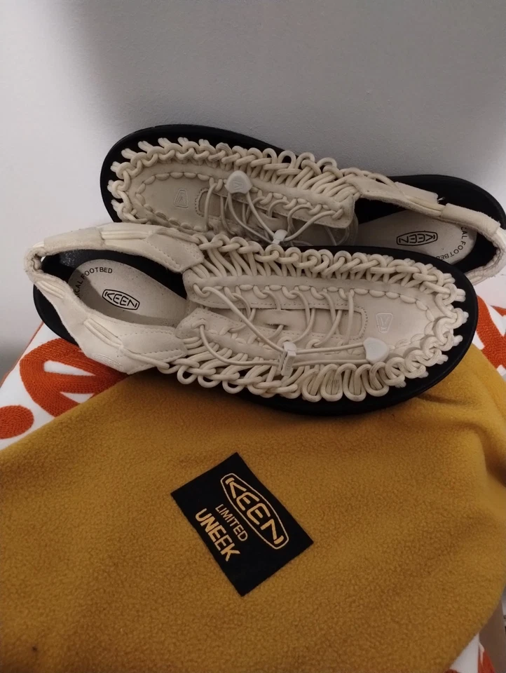 KEEN UNEEK - Sandalias Deportivas Paracord Cuerda Trenzada Roja y Marrón Zapatos Foto 4 de 4