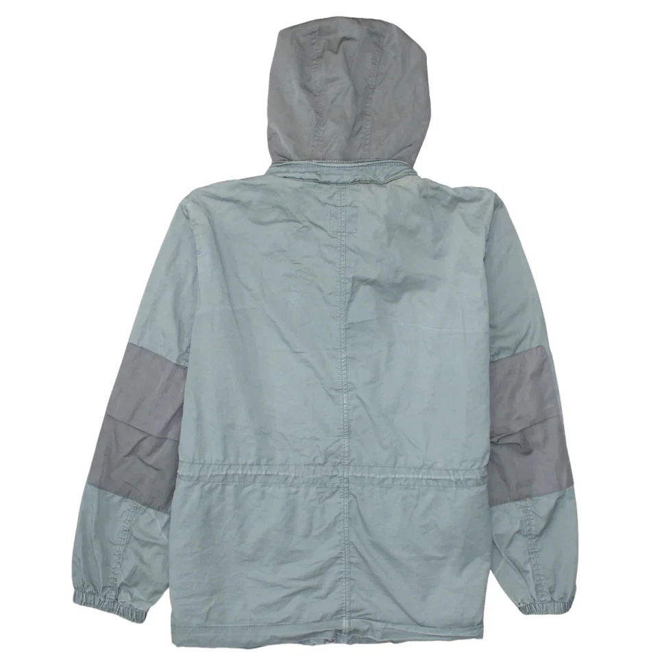 Gap 90's Hooded Full Zip Up Windbreaker Large Green - Image 2 of 4