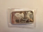 1oz 0.999 Prospector & Donkey Silver Bullion Bar by SILVERTOWNE