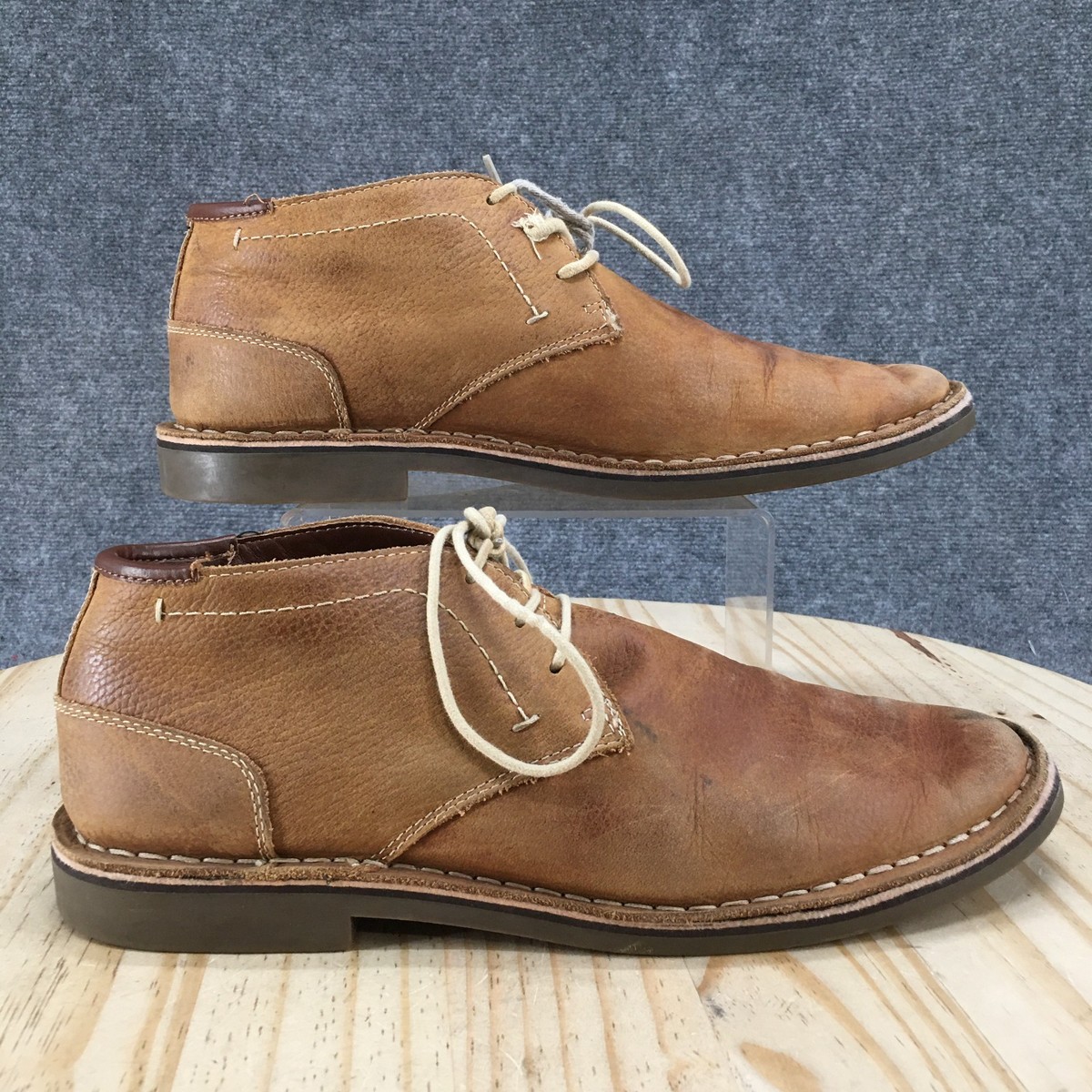 Kenneth Cole Reaction Boots Mens 12 M Desert Sun Chukka Brown
