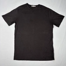 Forty Five Shirt Men's Medium Black Huckberry Casual Tee Crewneck Made In USA