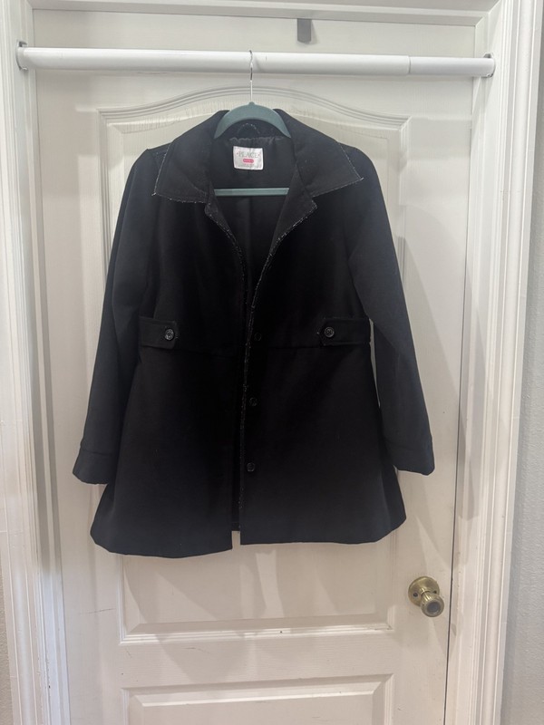 Girl's Children Place Black Dress Coat Size XXL