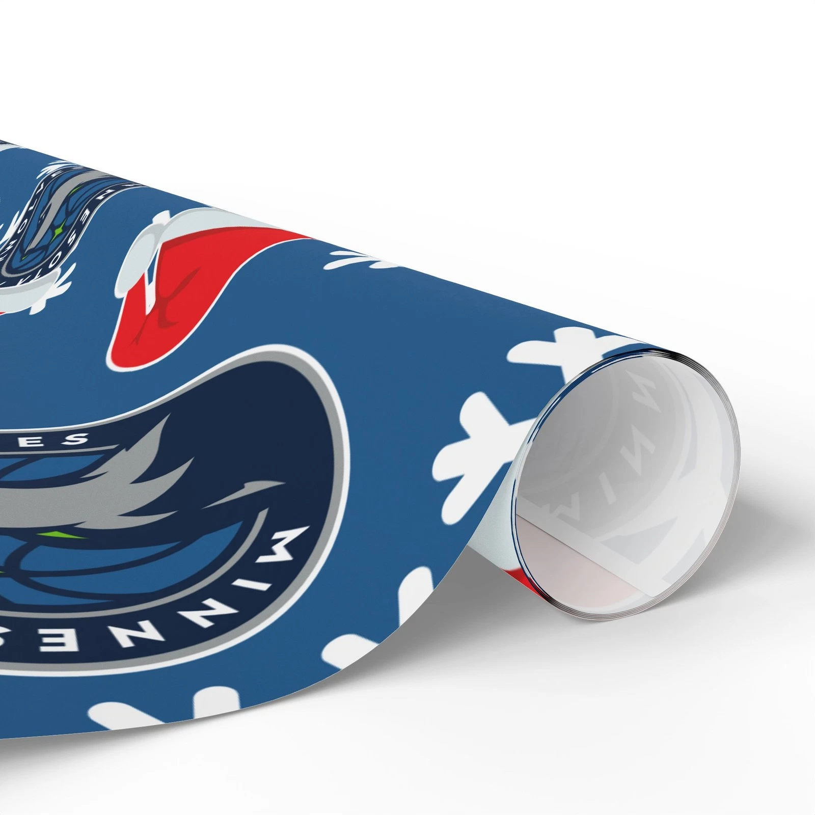 Minnesota Timberwolves Gift Wrapping Paper for Holidays, Christmas
