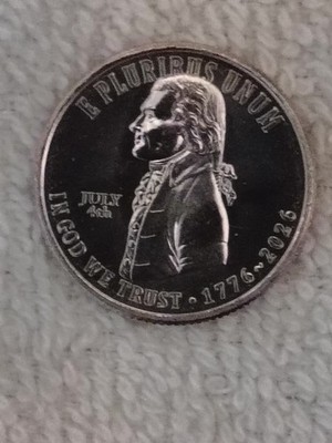 2026 July 4th Privy Mark Quarter 1776-2026 Declaration of Independence.