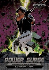 2022 Panini Prizm Draft Picks Kevin Parada #PS-KP Power Surge Purple Wave 3H