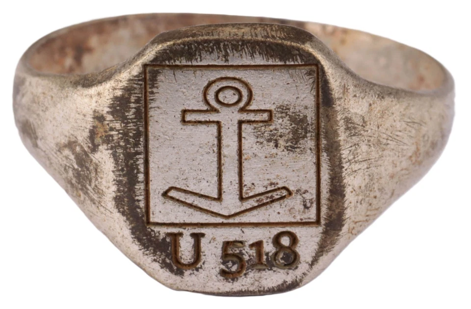 U518 Ancla U-barco Segunda Guerra Mundial Anillo Alemán Submarino Naval Submarino Kriegsmarine Armada Segunda Guerra Mundial Foto 3 de 4