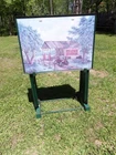 Vintage Coca-Cola TV Dinner Trays Set Of 4 with Stand - Country Rural Scenes
