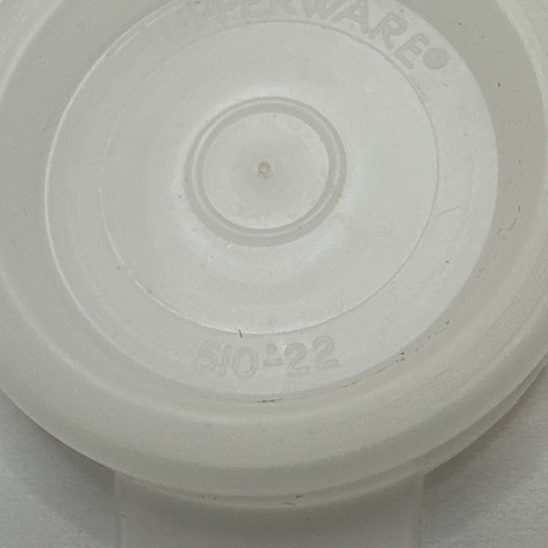 Vintage Tupperware 510-22 Replacement Lid Clear White - Picture 5 of 5