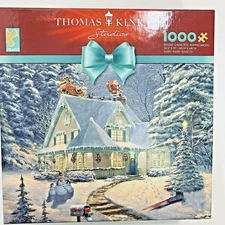 Thomas Kinkade Santa Midnight Delivery Snowy 1000 Pcs Ceaco Puzzle Jigsaw NEW