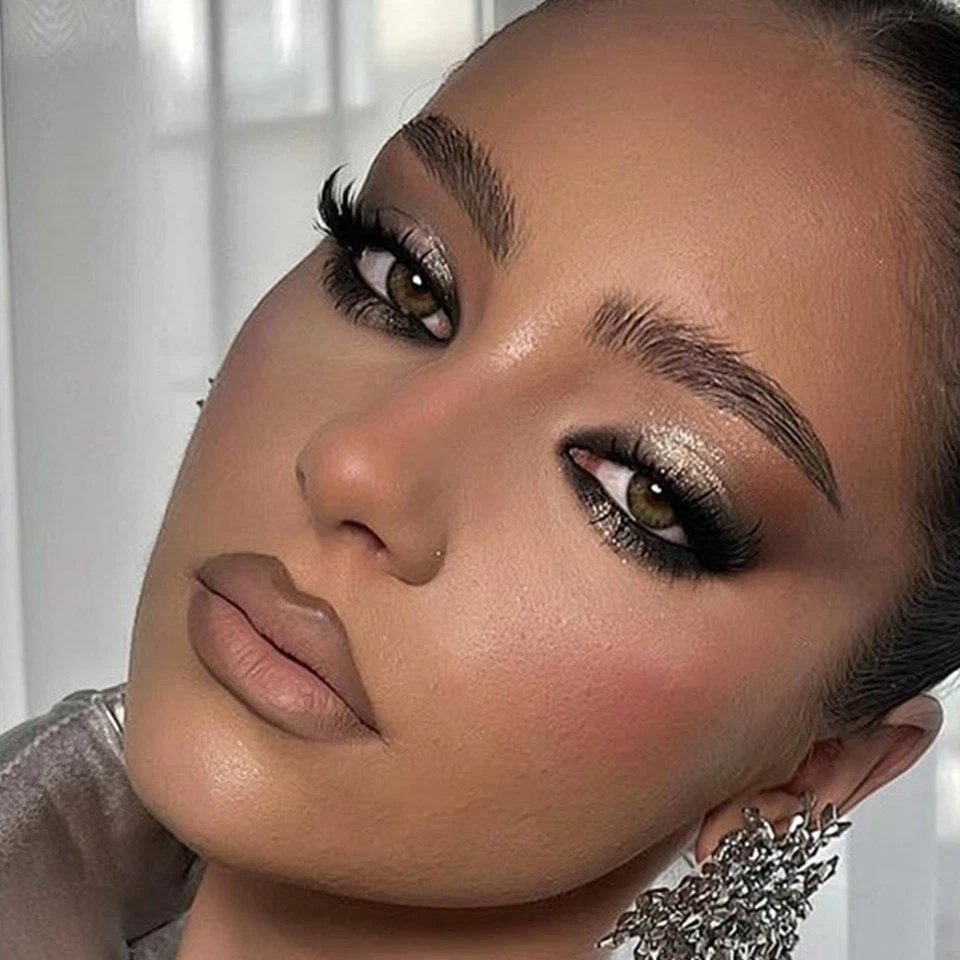 Dunkle Lidschattenpalette 25 Farben Matte schimmere schwarze rauchige Lidschatte - Bild 3 von 4