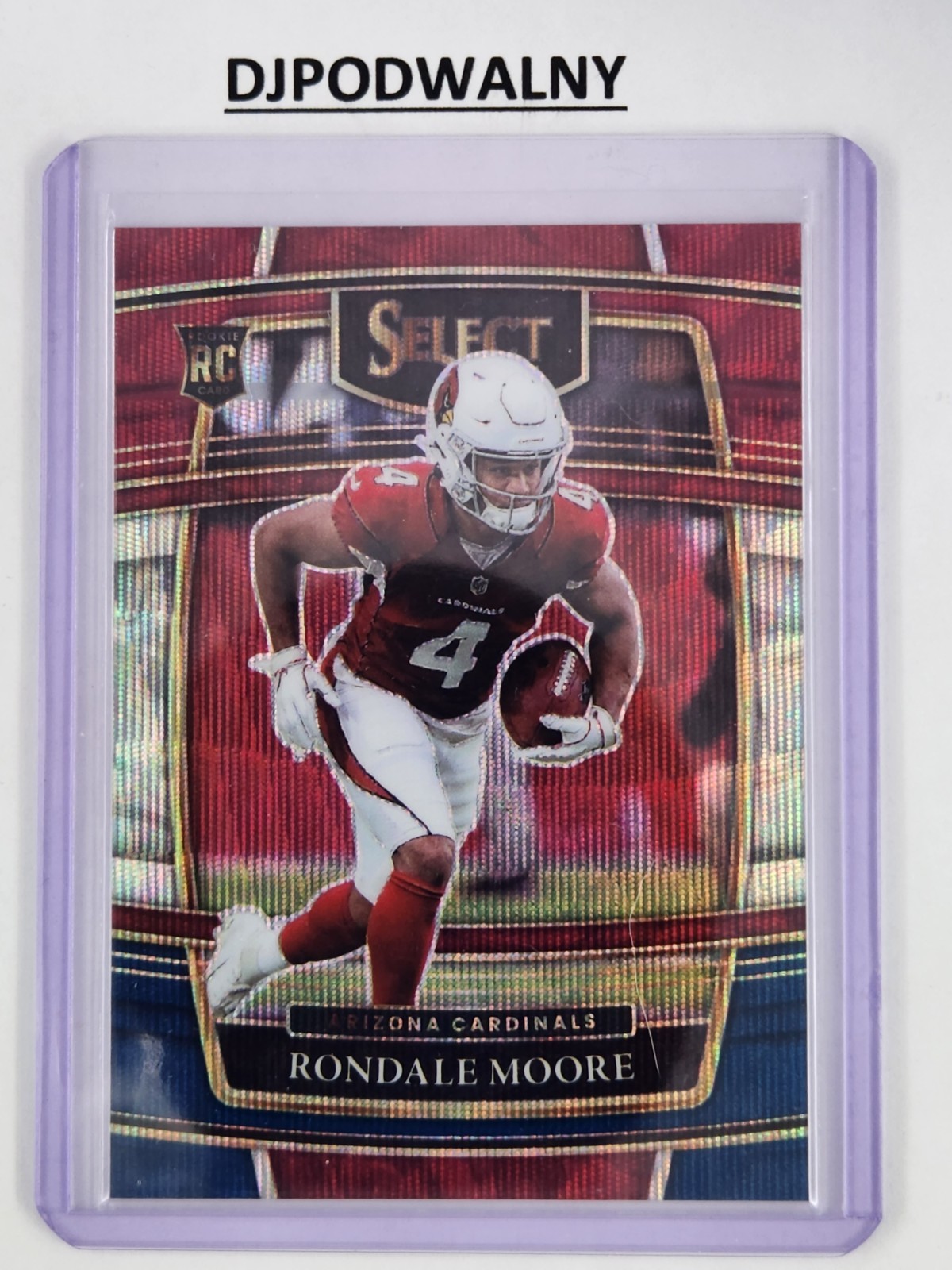 2021 Panini Select Rondale Moore #58 Concourse Tri-Color Prizm RC serial /249