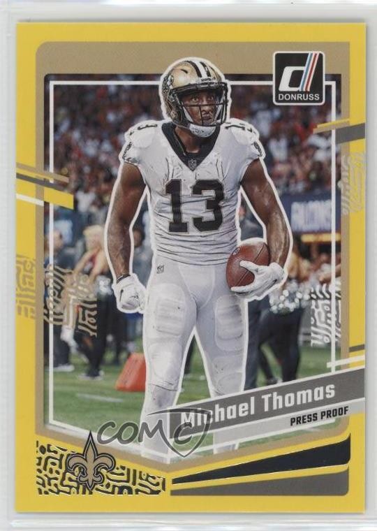 2023 Panini Donruss Press Proof Yellow Michael Thomas #216 0v4e