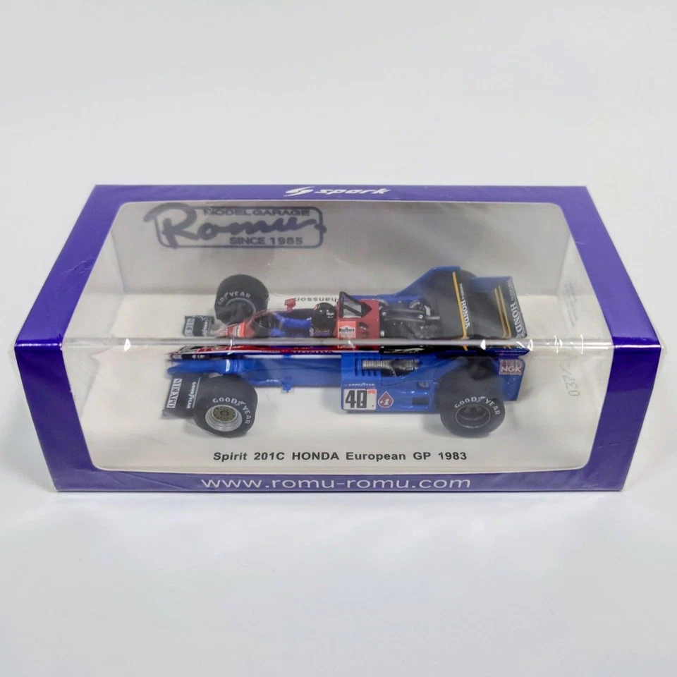 Modellino Garage Rom Spark 1/43 Spirit Honda 201C European GP 1983 S. Johansson - Immagine 2 di 4