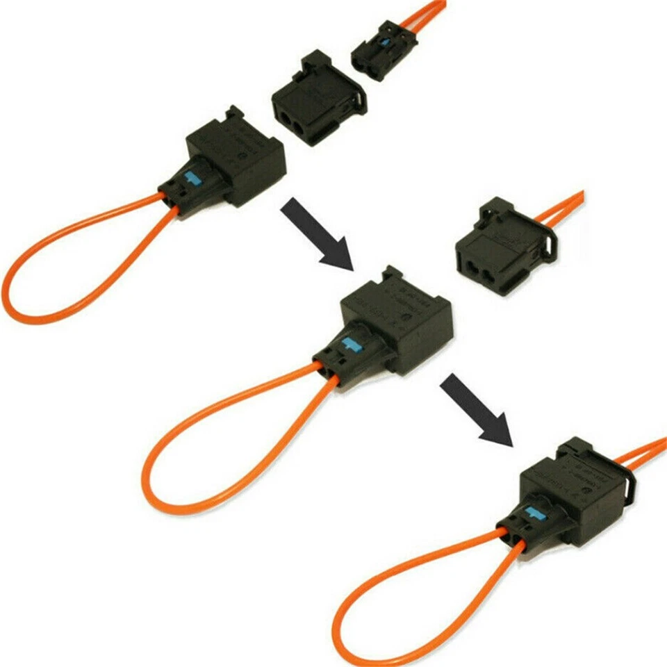 Juego de 2 adaptadores de enchufe universales macho y hembra bucle de derivación de fibra óptica de diagnóstico EE. UU. Foto 4 de 4