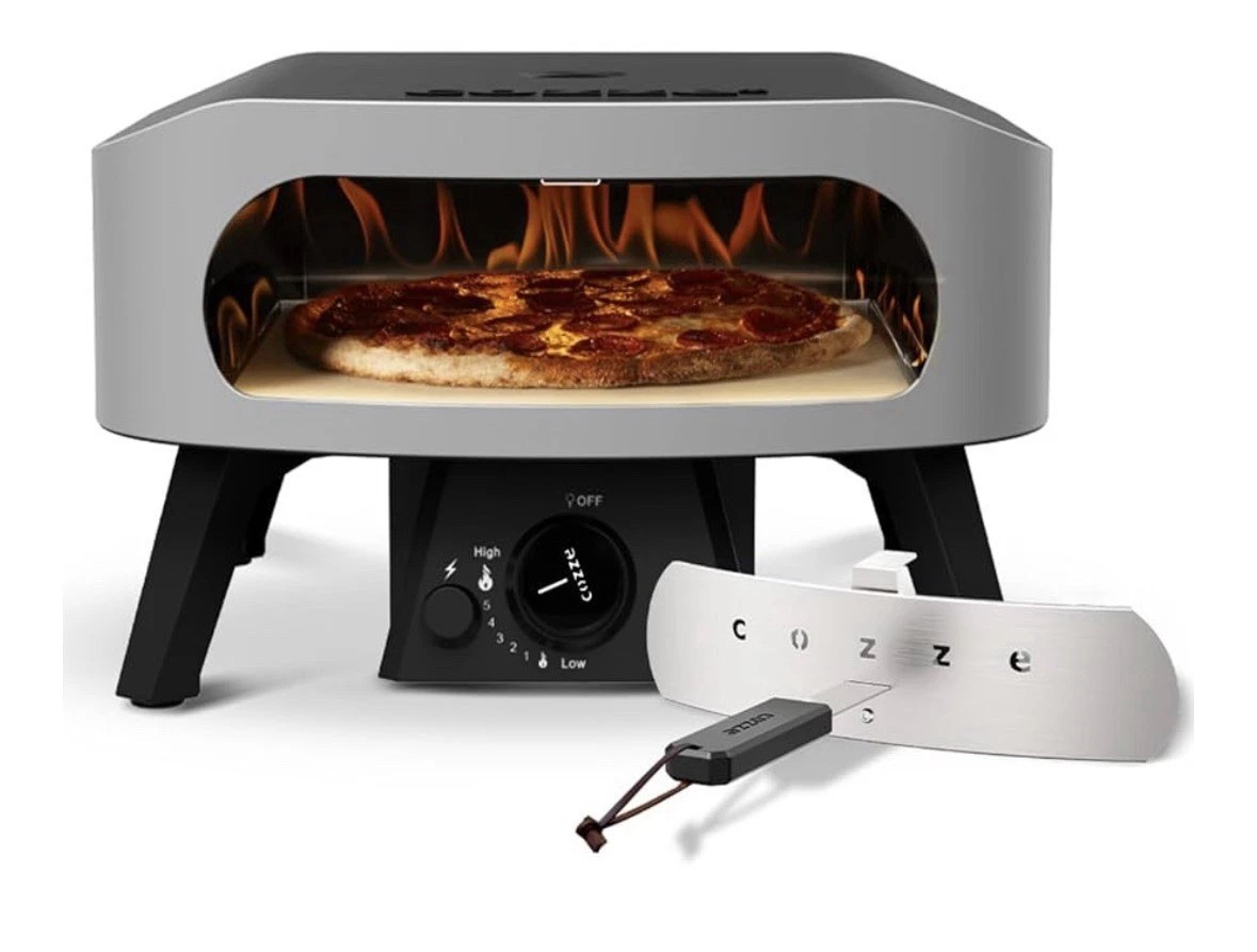 Forno Pizza a Gas 13” Cozze CLASSIC 30mbar Acciaio Inox Pietra + Termometro