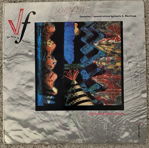 The Voice In Fashion Give Me Your Love 12” Single 1988 Lewis Martinee Mixes - product listing photo