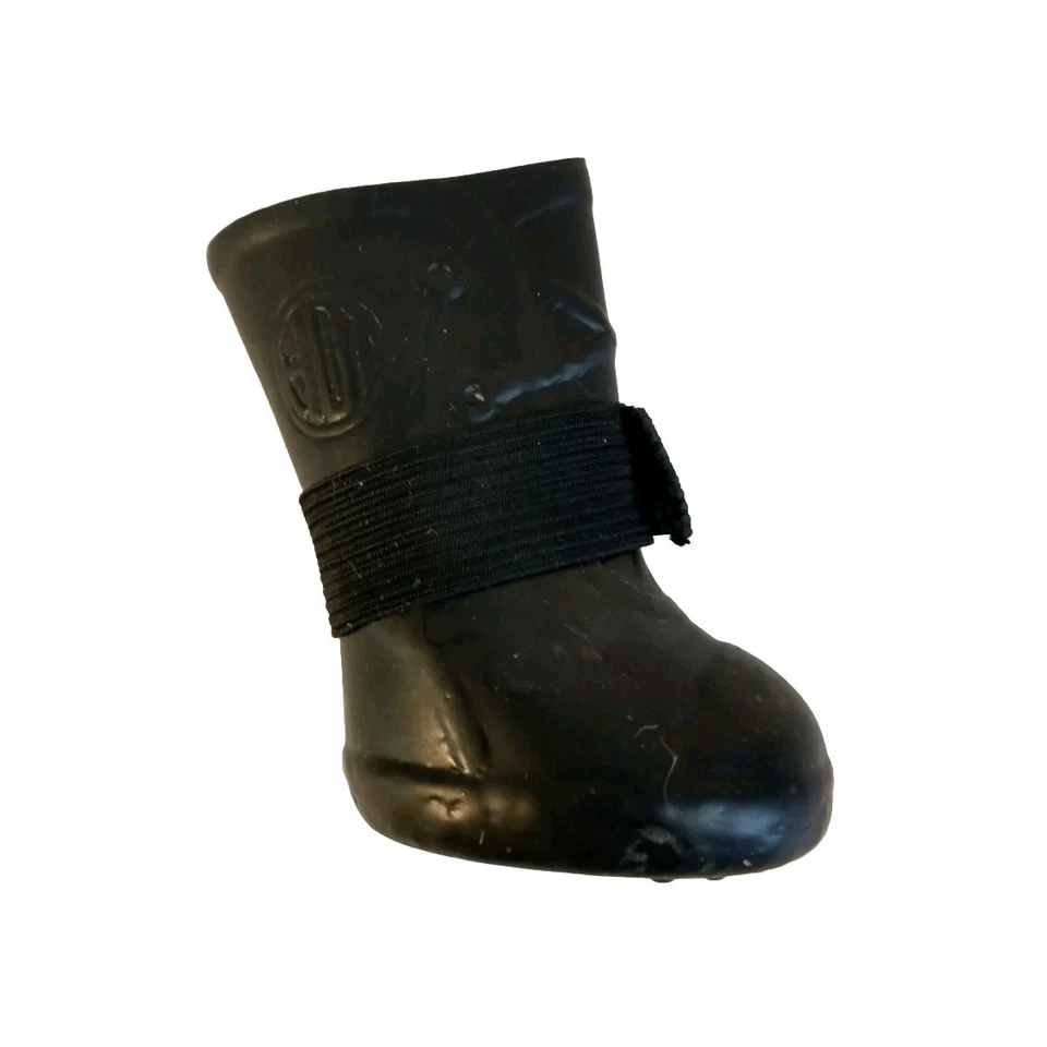 HOLLYWOOD DOG TOGS VINTAGE. Juego de 4 botas Tenni Runners pequeñas negras. Mascotas. Regalo Foto 2 de 4