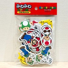 Super Mario Fuzzy Stickers Set of 36, Unopened, Collectors Item,