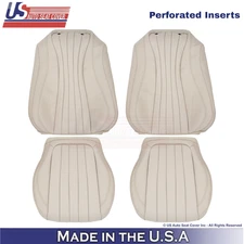 2017-2023 Fits Mercedes Benz E-Class Leatherette Front Seat Covers Macchiato