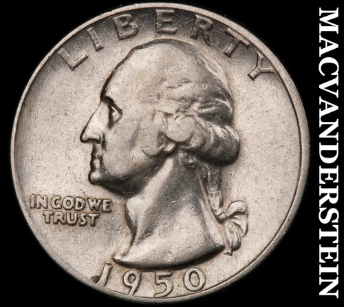 1950-S Washington Quarter- Silver- Scarce Better Date No Reserve #J3969