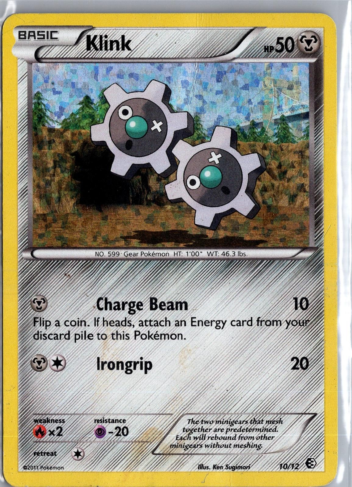 Klink 010/012 Holo Promo McDonald's Promos 2011 Pokemon Heavily Played