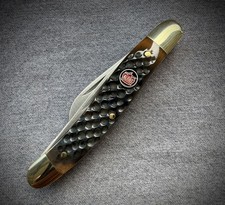NOS Robert Klaas Kissing Crane 1028 Pocket Knife Jigged Bone