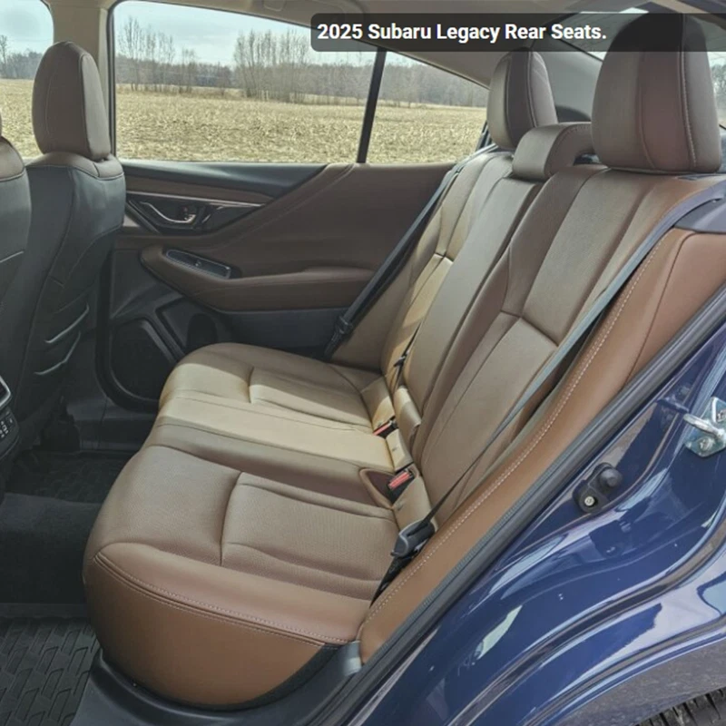 JUEGO COMPLETO DE COJINES DE CUERO PARA ASIENTO DE COCHE PERSONALIZADO PARA SUBARU LEGACY MOTOPTES 2006-2025 Foto 4 de 4