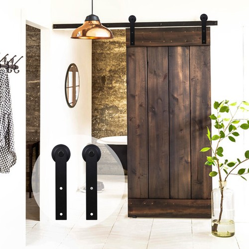 CCJH 5FT-16 FT Sliding Barn Wood Door Hardware Track Kit for Single Double Door - 第 5/34 張圖片