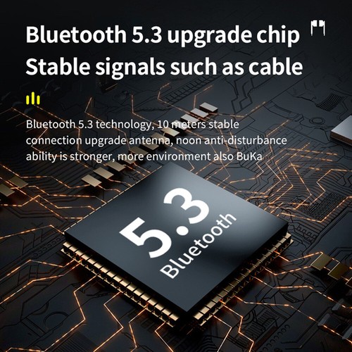 Bluetooth 5.3 Earbuds TWS True Wireless Headphones Earphone Waterproof All Phone - Picture 2 of 12