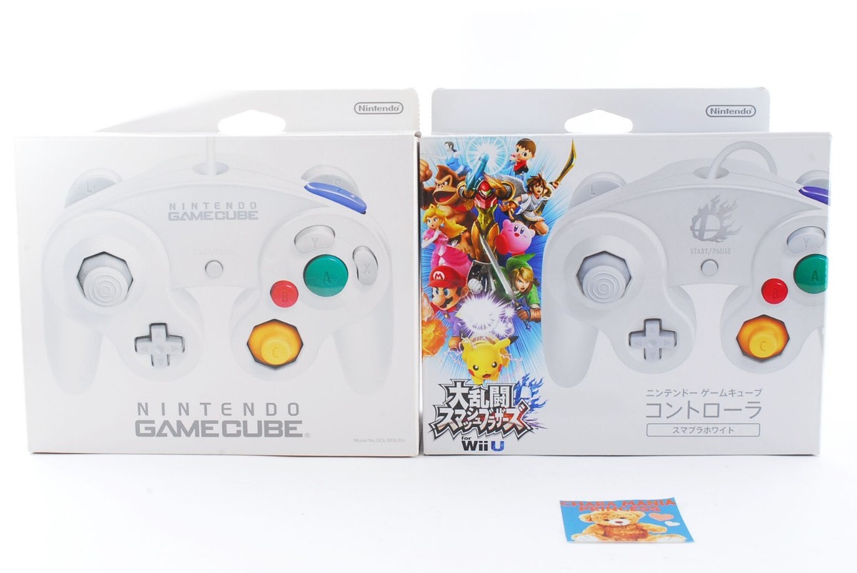 Lot Nintendo GameCube Controller White Super Smash White w/Box GC  Japan