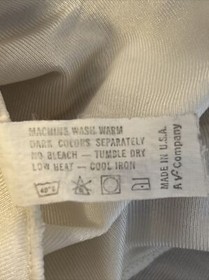 Vintage Vanity Fair Ivory Slip Top with Lace Trim Size 36 Small Tear