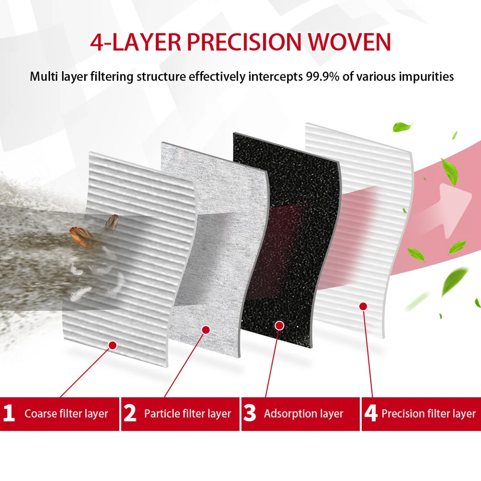 Filtro de aire del motor 2 piezas para Hyundai Elantra Tucson Kia Forte Koup Forte5 Sportage Foto 3 de 4