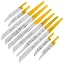 9pcs HSS Hand Machine Gravers Set Swiss Made Jewellery Engraver Jewellers Tool