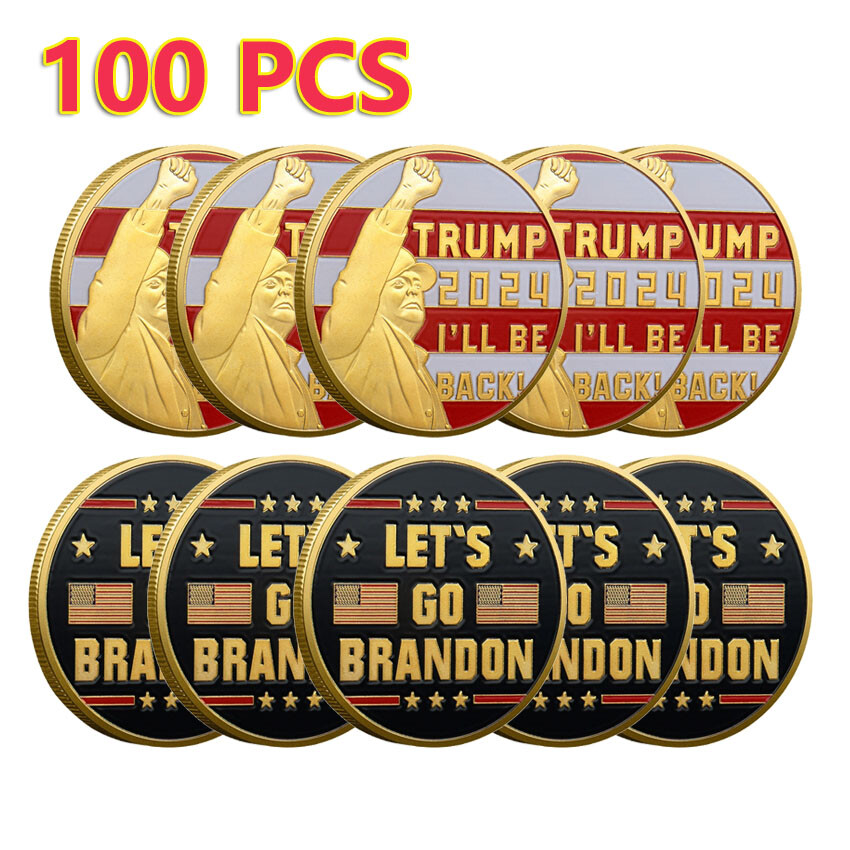 100PCS 2024 I'll Be Back Collection Commemorative Coin President Donald Trump