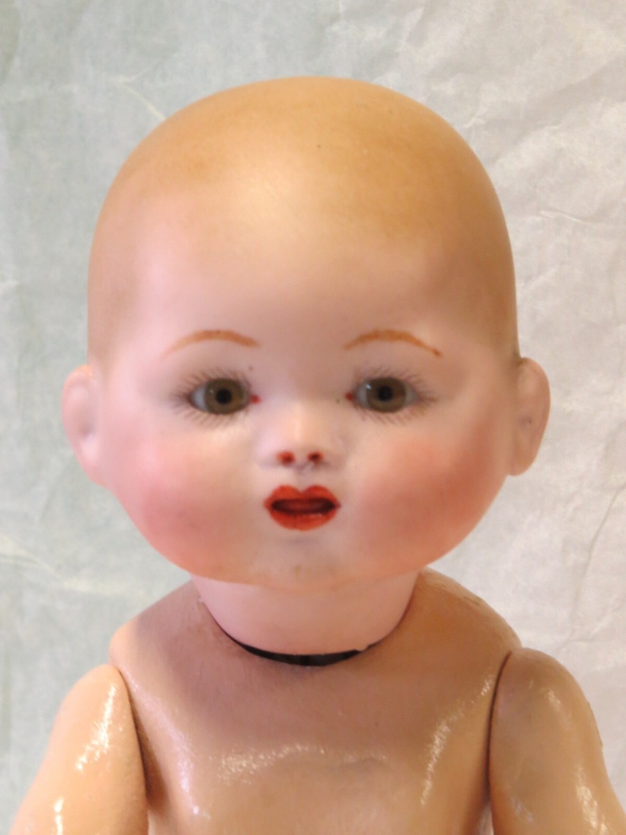 Poupée Ancienne Reproduction Bambino 26 Cm – Tête Biscuit Porcelaine – France
